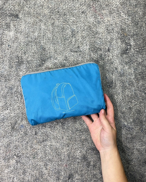 Blue Foldable Backpack