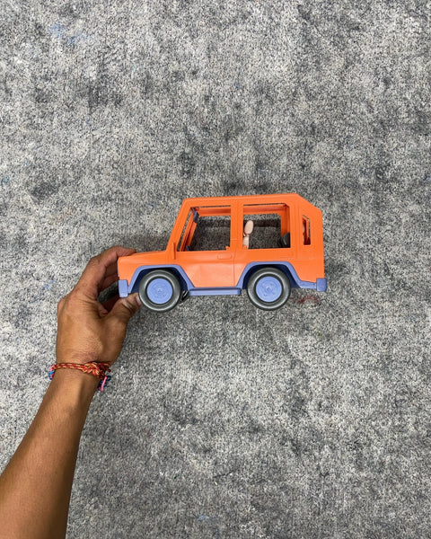 Orange Toy SUV Vehicle with Seats
