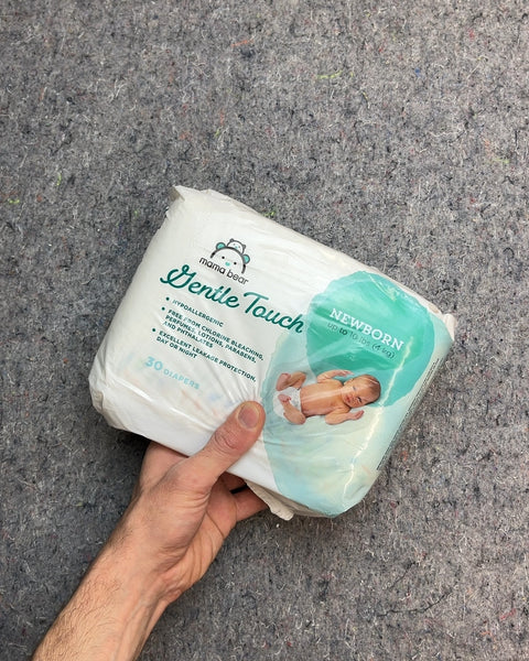 30 Mama Bear Gentle Touch Diapers, Newborn