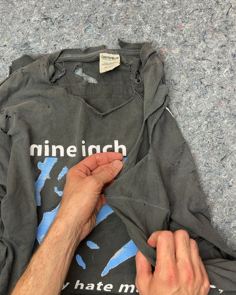 Nine Inch Nails Pretty Hate Machine T-Shirt That Looks Like It Was Eaten By A Dog, Size XL