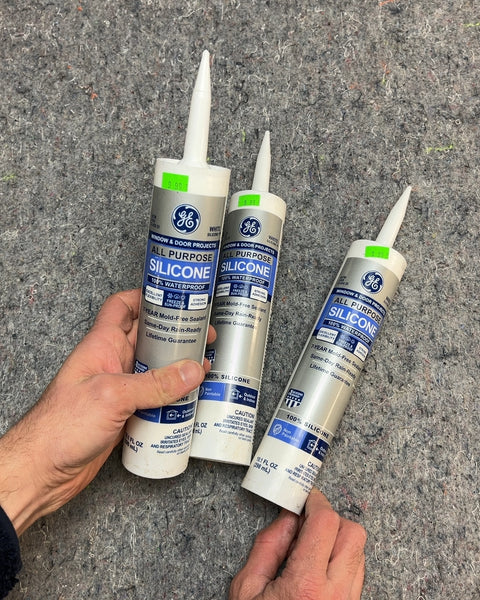 GE All Purpose Silicone Caulk Tubes, 3-Pack