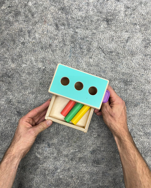 Lovevery Wooden Peg Drop Box Toy