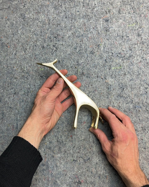 Brass Giraffe Figurine