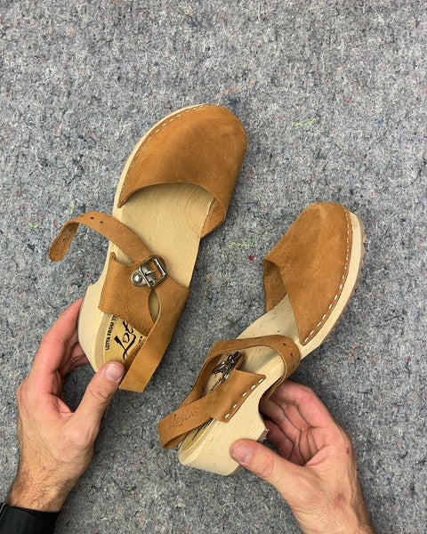 Loeffler Randall Brown Suede Clogs, Size EU 42