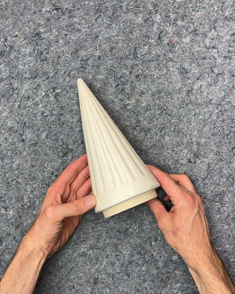Ceramic Ribbed Tree Decor