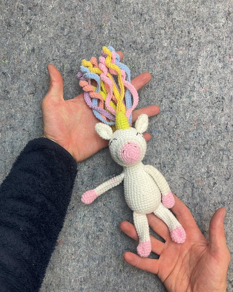 Crocheted Unicorn Plush Toy