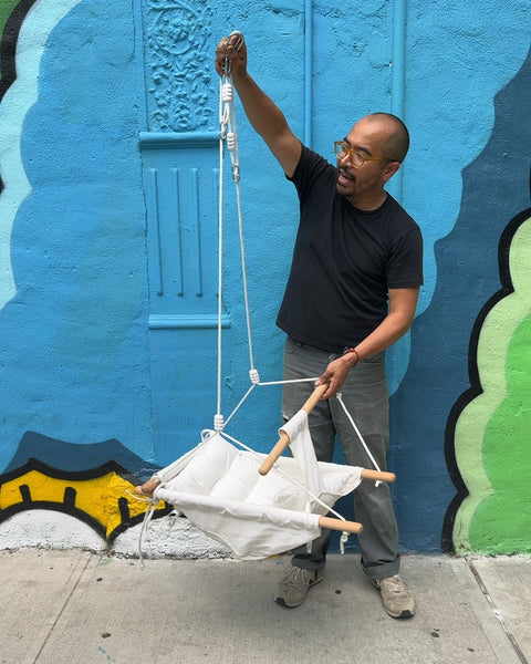 Portable Tislly Canvas Baby Swing