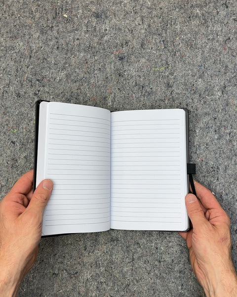 Betterhelp Black Lined Notebook