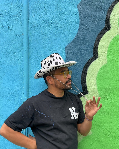 Cow Print Cowboy Hat