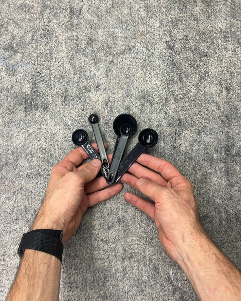 Black Plastic Measuring Spoons Set