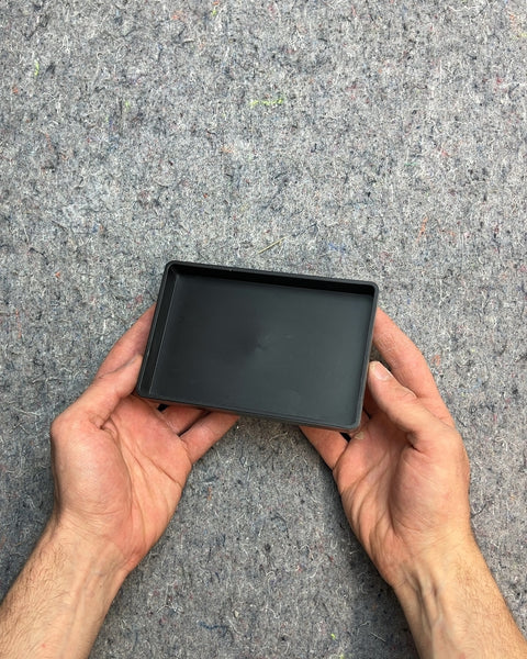 Black Plastic Tray, 4x6"