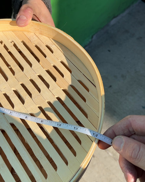Bamboo Steamer Basket, W12"