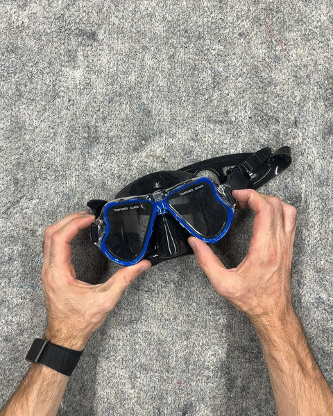Blue Tempered Glass Diving Mask