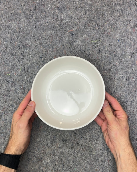Fancy Felt + Fat 24 White Ceramic Bowl