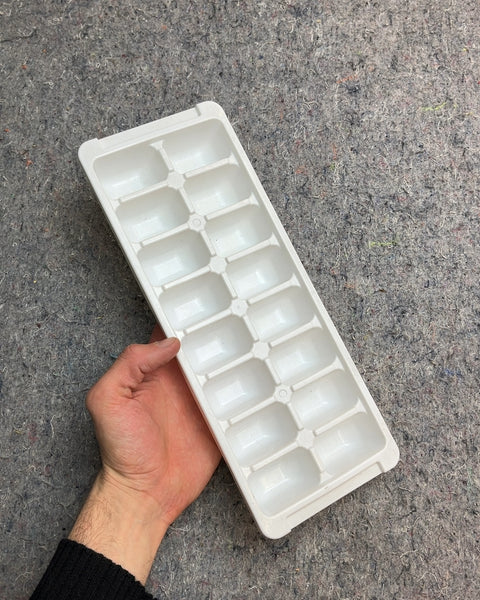 White Plastic Ice Cube Tray