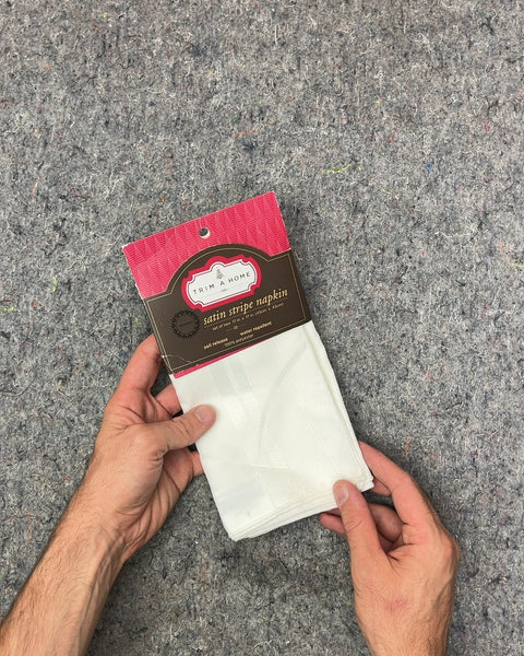 Trim A Home Satin Stripe Napkin