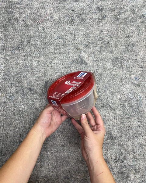 McCormick Round Food Storage Containers, 3 Cups, 2 Pack