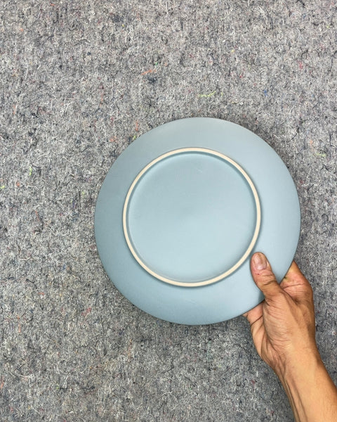 Blue-Grey Dinner Plate, 10"