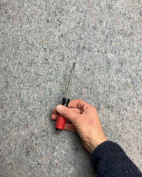 Red Handle Flathead Screwdriver