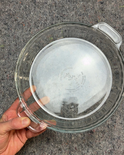 Anchor Hocking Glass Pie Dish, 9.5"