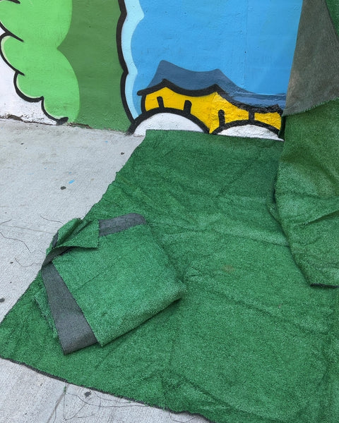3 Green Artificial Grass Turf Rugs, 70x90" Each