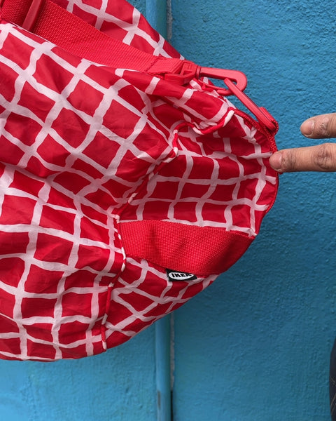 Ikea Gym Bag, Red and White