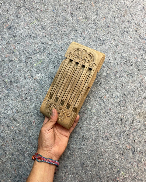 Carved Wooden Book Stand