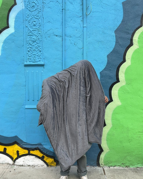 Gray Cozy Weighted Blanket, 50x70"
