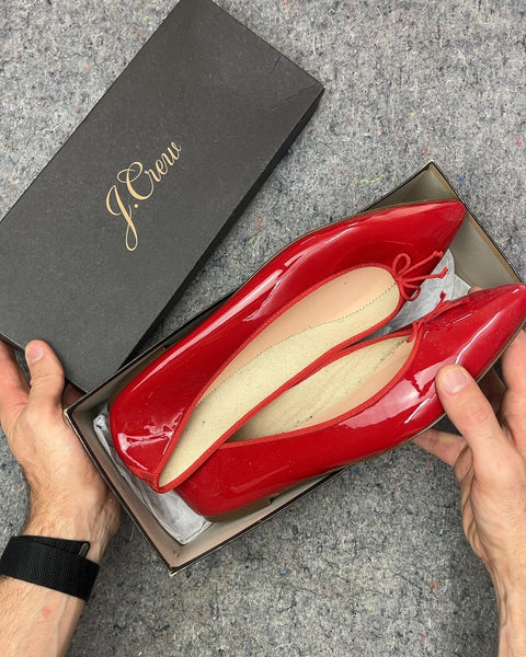 J.Crew Patent Classic Gemma Ballet Flats, Size US 12W