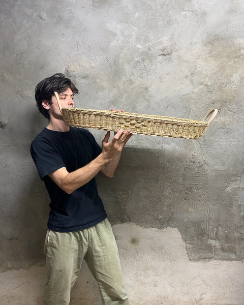 Handwoven Rattan Changing Basket by Olli Ella