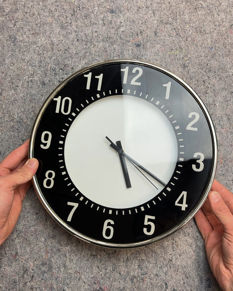 Vintage Metamec Wall Clock, 12in