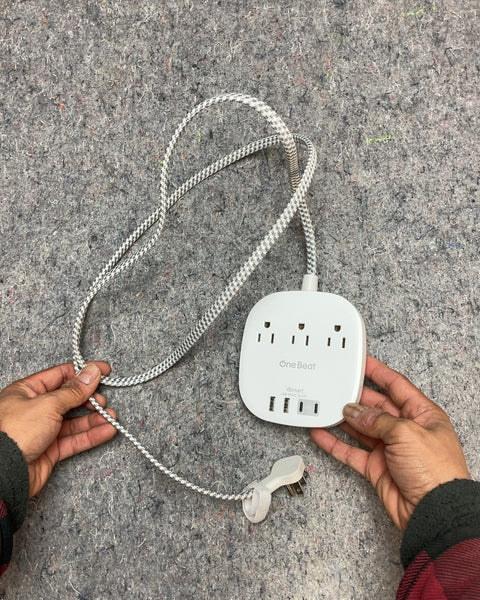 One Beat Power Strip with USB Ports