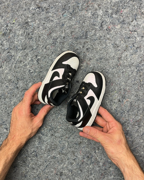 Nike Dunk Low Black and White Toddler Sneakers, Size US 8C