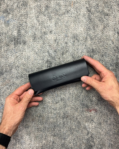 Sleek Black Sunglasses Case