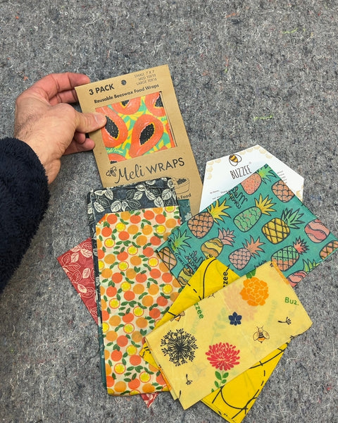 A Whole Bunch Of Reusable Beeswax Food Wraps