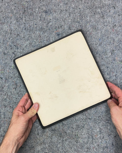 Black Ceramic Square Tray, 10x10"