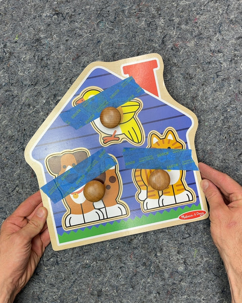 Melissa & Doug Wooden Jumbo Peg Puzzle