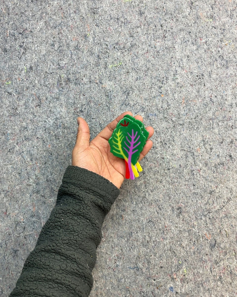 Swiss Chard Hair Clip