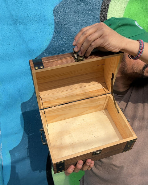 Wooden Treasure Chest Box