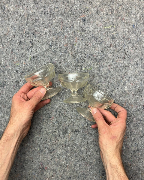 Three More Clear Glass Dessert Cups
