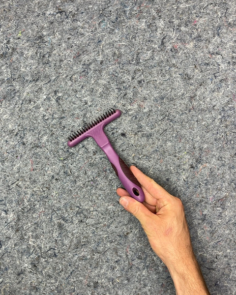 Purple Pet Grooming Rake