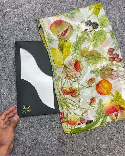 Handmade Silk Chiffon Scarf From The Boldeian Libraries Of Oxford