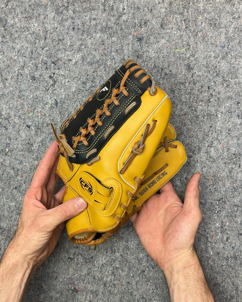 Franklin Sports Field Master Baseball + Softball Glove, 12 in Righty