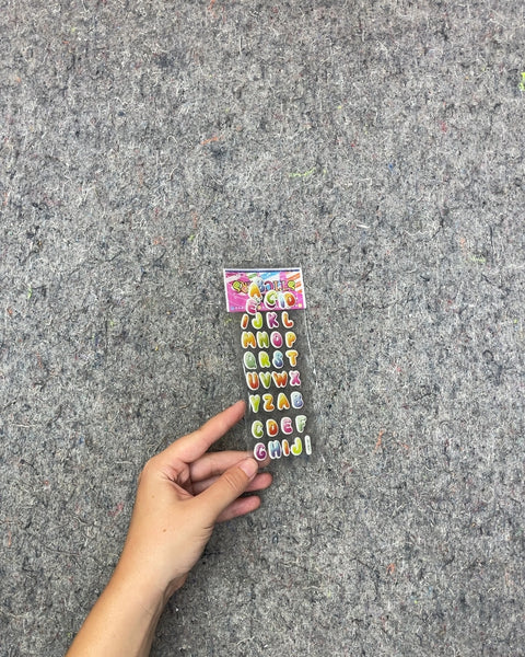 Colorful Alphabet Letter Stickers