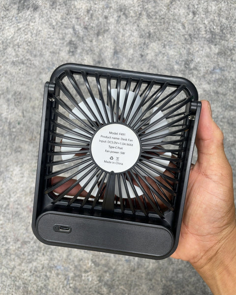 Portable Folding USB Desk Fan (Model F491)