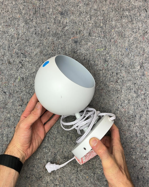 White Round Wall Sconce Light With Switch