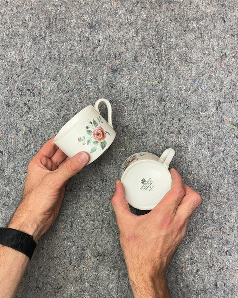 Two Pfaltzgraff Garden Trellis Teacups