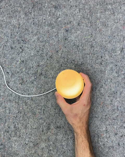 Egg Shaped Wood Base Dimmable USB Lamp