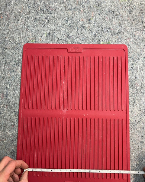 Red Silicone Drying Mat, 12x16"
