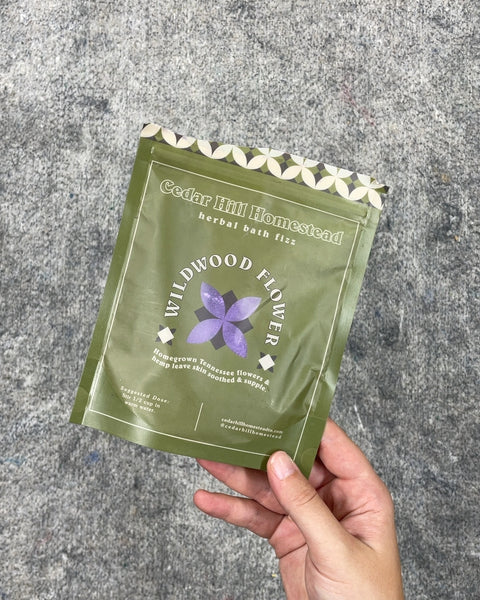 Cedar Hill Homestead Wildwood Flower Herbal Bath Fizz